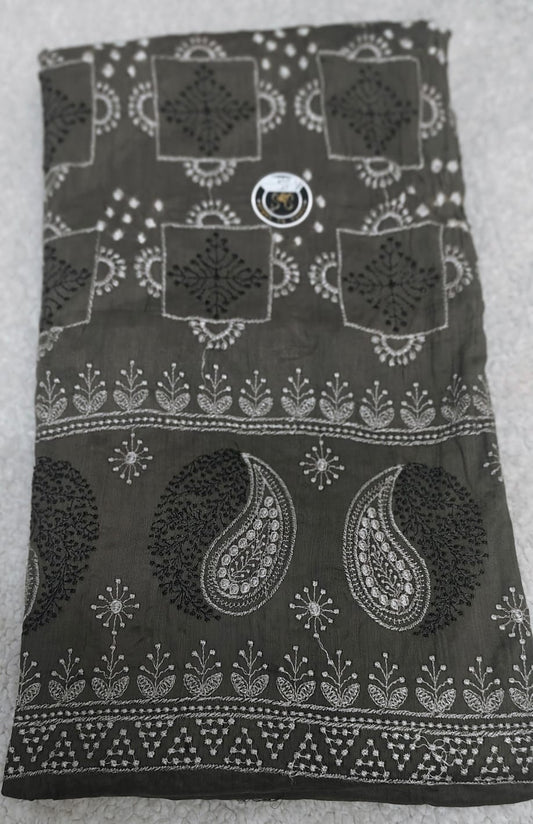 Premium Cotton Bandhani Dress Material with Full Thread Work