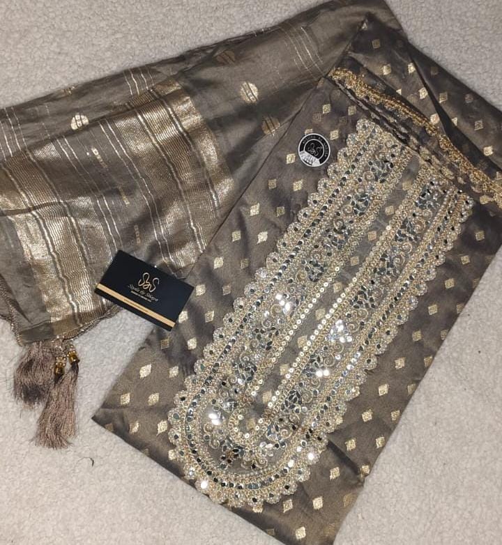 Shimmering Tissue Jacquard, a luxurious fabric