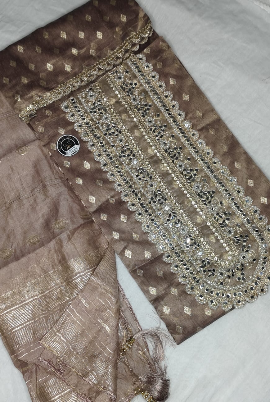 Shimmering Tissue Jacquard, a luxurious fabric