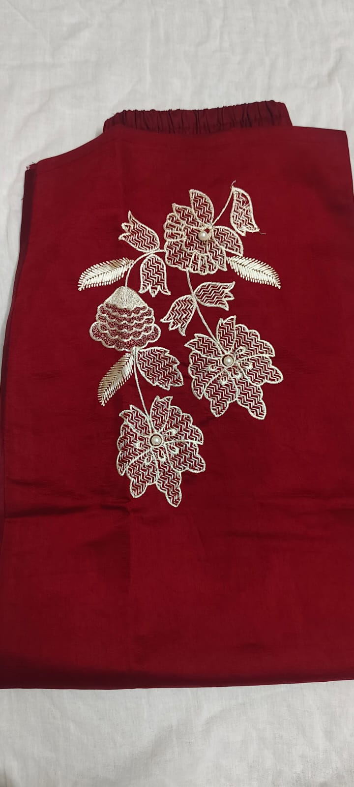 Luxurious Gadwal Cotton Hand Work Cord Set